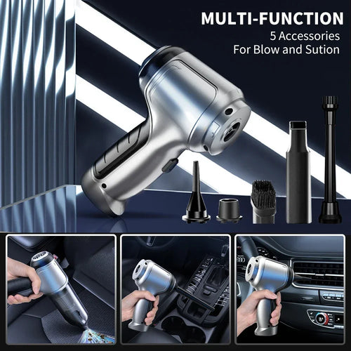 TruvoVac™ 6-in-1 Cordless Car Vacuum & Air Duster | Truvomart